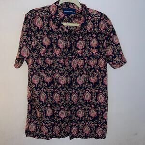 Abercrombie & Fitch Men’s Short Sleeve Shirt Size L Multicolor Floral